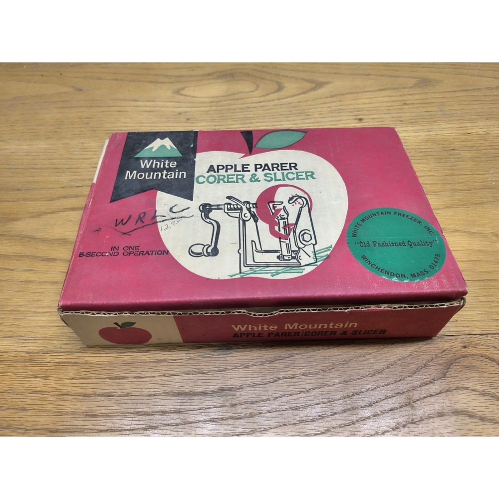 White Mountain Vintage Apple Parer Slicer In original Box Collectible Kitchen‎